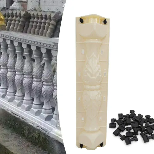 Moldes de bricolaje para balaustradas, juego de moldes para barandillas de cemento romano, barandilla de cemento, moldes de fundición de plástico