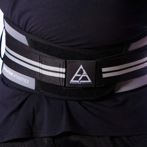 Miniatura 4 de Evolution Athletics - Cinturón deportivo para levantamiento de pesas para entrenamiento de fuerza, levantamiento de pesas o peso muerto