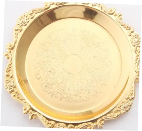Miniatura 8 de Mini molde para magdalenas, plato antiguo, 6 piezas para pastelería, fruta, boda, bandeja de metal plateado, fiesta, diámetro, decoración de KTV
