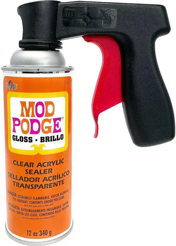 Miniatura 5 de Mod Podge - Sellador acrílico en aerosol brillante, 2 paquetes, revestimiento transparente mate, sellador en aerosol, asa de rociador en aerosol