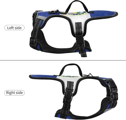 Miniatura 3 de Arnés ajustable sin tirones para perros pequeños, chaleco para mascotas con correa, chaleco reflectante con clip frontal con asa, fácil control
