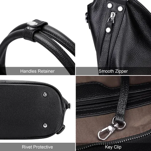 Miniatura 7 de Over Earth Genuine Leather Handbags for Women Hobo Shoulder Bags Ladies Tote Bag