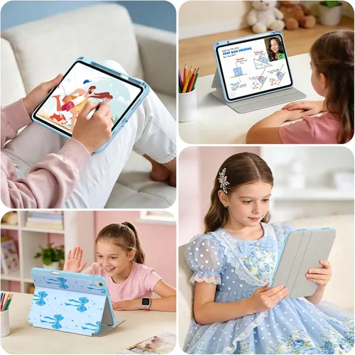 Miniatura 9 de Supveco Funda para iPad (A16) de 11ª generación de 11 pulgadas (2025), iPad de 10ª generación de 10.9 pulgadas (2022) con soporte para lápiz, funda