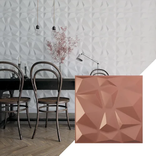 Miniatura 9 de Ekena Millwork 19 5/8 pulgadas de ancho x 19 5/8 pulgadas de alto, Niobe EnduraWall decorativo 3D, laguna satinada (cubre 2.67 pies cuadrados).