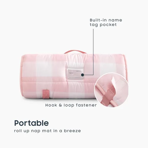 Miniatura 3 de Wake In Cloud - Toddler Nap Mat with Pillow and Blanket, for Kids Boys Girls Ages 3 Plus in Kindergarten Daycare Preschool, Roll Up Sleeping Bag
