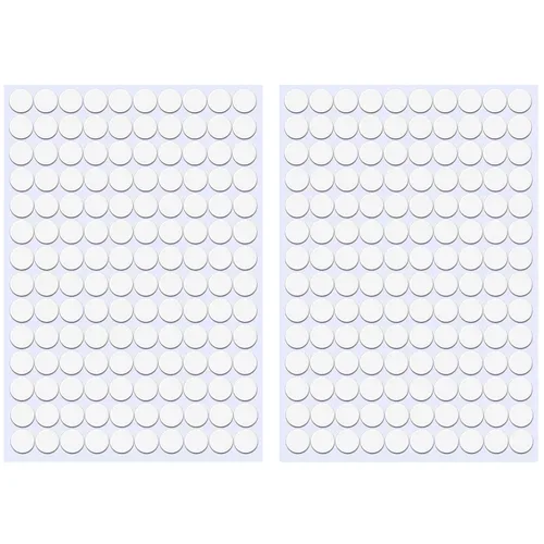 Miniatura 9 de Adhesivos autoadhesivos para agujeros de tornillo, 2 mesas 140 en 1, tapas autoadhesivas para tornillos a prueba de polvo, 0.472 in, color negro