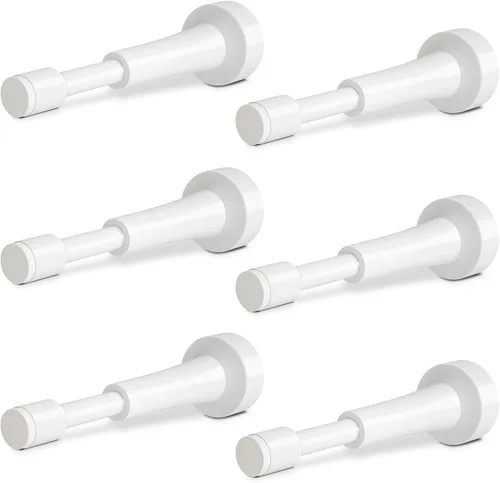 Miniatura 23 de 3 topes de puerta de resorte para pared, tope de puerta de 4.33 pulgadas para parte inferior de la puerta, topes de puerta de aluminio con punta