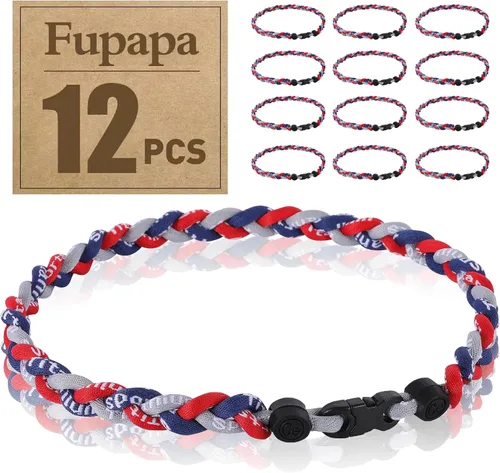 Paquete de 12 collares de béisbol de alta calidad, collares deportivos multicolor de 18 pulgadas, ideal para regalos de equipo de béisbol, recuerdos