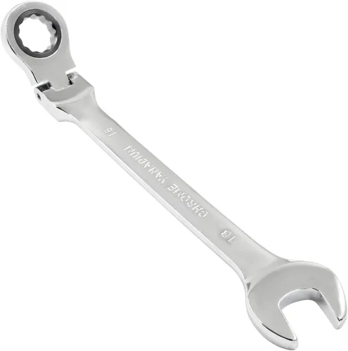 Miniatura 6 de Piutouyar Llave de trinquete de cabeza flexible de 0.394 pulgadas, llave de trinquete métrica profesional, llave combinada, herramienta de llave