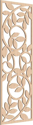 Miniatura 84 de 9 3/8"W x 24 3/8"H x 1/4"T Utica Decorativo Fretwork Madera Paneles de Pared, Abedul
