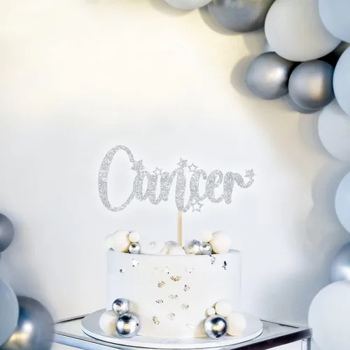 Miniatura 3 de Decoración para pastel de cumpleaños de cáncer, decoración de cumpleaños de temporada de cáncer, decoración de fiesta del zodiaco, decoraciones