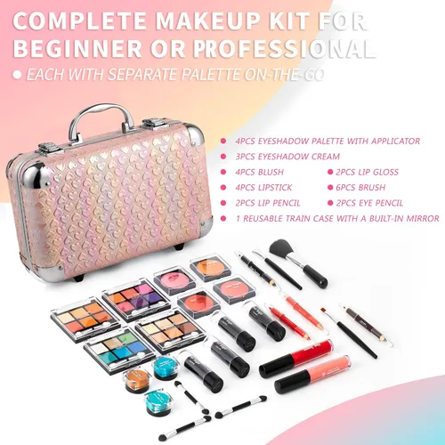 Miniatura 3 de Hot Sugar Set de Maquillaje Todo en Uno para Chicas Adolescentes - Kit Completo de Maquillaje para Principiantes Con Paleta de Sombras de Ojos