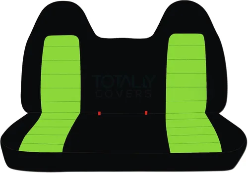Miniatura 20 de Totally Covers Compatible con Ford F-150 F-250 F-350 1992-1998 Fundas de Asientos de Camión de Dos Tonos (Banco Sólido Delantero/Trasero) con/sin