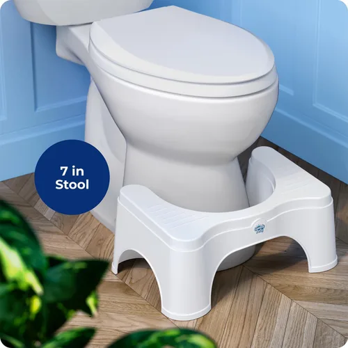 Miniatura 8 de Squatty Potty Taburete de inodoro original 2.0 base 7", blanco, 1 unidad