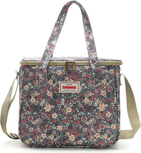 Miniatura 14 de Lonchera térmica reutilizable con aislamiento térmico linda para mujeres adultas, trabajo, oficina, viajes al aire libre, picnic, playa, barbacoa