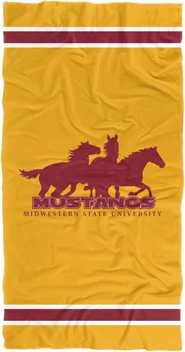 Miniatura 53 de LOGOVISION Manta Abilene Christian University, 30 x 60 pulgadas, logotipo primario CottonFront/PolyBackBeachTowel