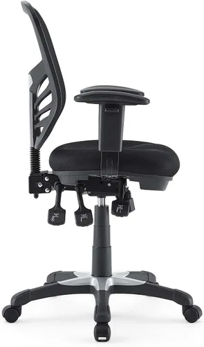 Miniatura 6 de Modway EEI-757-BLK Silla de oficina ergonómica articulada de malla en negro Color negro.