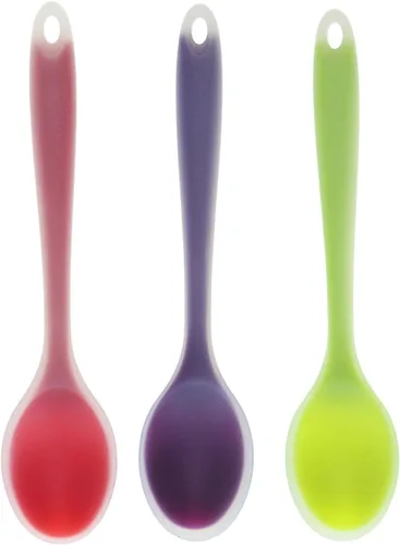 Miniatura 3 de SM SunniMix Cuchara de silicona semitransparente 3pcs Cuchara de sopa Cuchara de leche de café