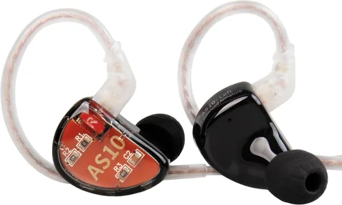 KZ AS10 - Auriculares IEM, 5 auriculares equilibrados para controladores KZ, auriculares con cable, estéreo de alta fidelidad en el oído, Negro