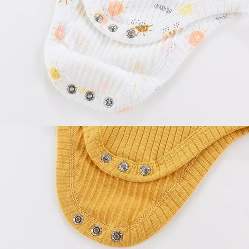Miniatura 5 de Body de manga corta para bebé recién nacido, ropa de algodón de una pieza, 5 unidades, 0-12 meses