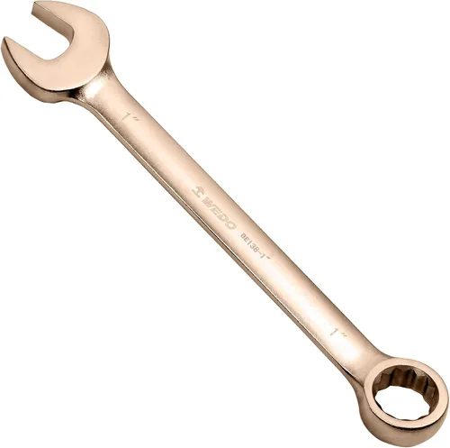 Miniatura 9 de WEDO Llave combinada sin chispas, llave combinada de seguridad sin chispas, bronce de aluminio, forja, DIN 3113, certificado BAM y FM, tamaño 1