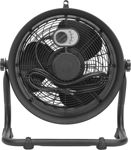 Miniatura 9 de CAT ventiladores - Ventilador de tambor de alta velocidad de 14 pulgadas de alta velocidad de alta resistencia de grado industrial (negro, 2 en 1)