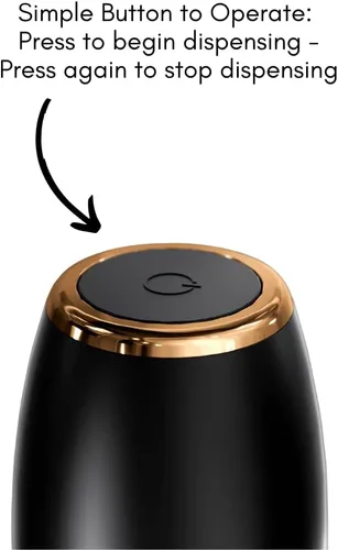 Miniatura 4 de Sip & Shimmer Aireador de vino eléctrico, aireador moderno, dispensador de vino eléctrico, vertedor de vino negro y dorado, bomba de vino