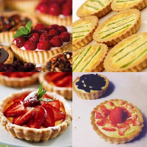 Miniatura 6 de Mini sartenes para tartas, antiadherentes de 4 pulgadas, mini sartén para quiche con parte inferior extraíble, juego de 6 (4 pulgadas)