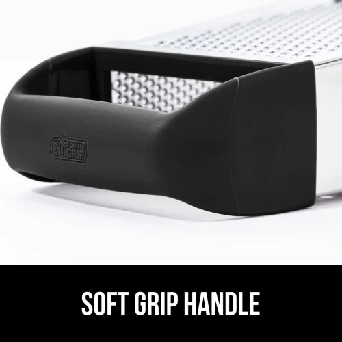 Miniatura 9 de GORILLA GRIP XL Rallador de queso de 4 lados con contenedor, ralladores de caja de acero inoxidable 100% libres de BPA, triturador de queso