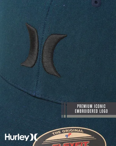 Miniatura 13 de Hurley Gorras para hombre - One & Only Flexfit Textures Cap - Sombreros ajustados para hombre, S-XL