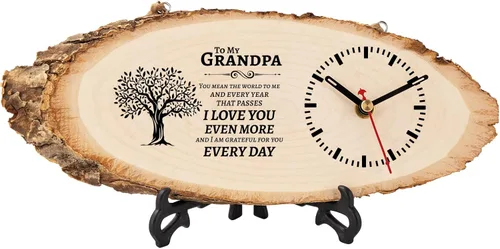 Miniatura 10 de BeauGift Regalos para hermano, Día del Padre, regalos de cumpleaños para hermanos de hermanas, hombres, amigos, reloj de madera, regalo