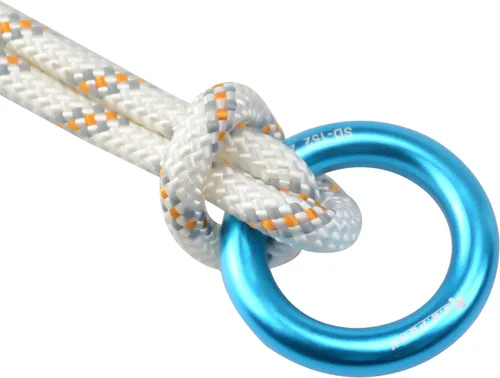 Miniatura 4 de Anillo de aluminio de 25 kN, junta tórica de tensión perfecta, anillo de conexión para escalada en roca, arborista, hamaca, rescate, slackline, azul