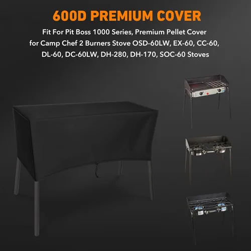 Miniatura 2 de ZBXFCSH Cubierta de patio resistente se ajusta a estufa Camp Chef de 2 quemadores OSD-60LW, EX-60, CC-60, DL-60, DC-60LW, DH-280, DH-170, SOC-60