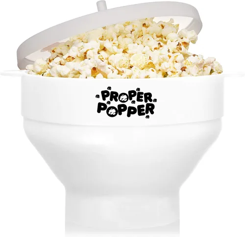 Miniatura 16 de La original Proper Popper - Palomera de microondas para palomitas de maíz, fabricada en silicona, cuenco plegable sin BPA y apto para lavavajillas