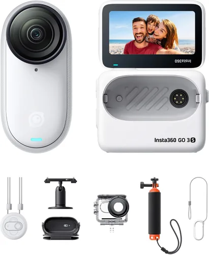 Miniatura 9 de Insta360 GO 3S - 128 GB Blanca 4K Cámara de vlog portátil pequeña, POVs con manos libres, montaje en cualquier lugar, estabilización, vida útil