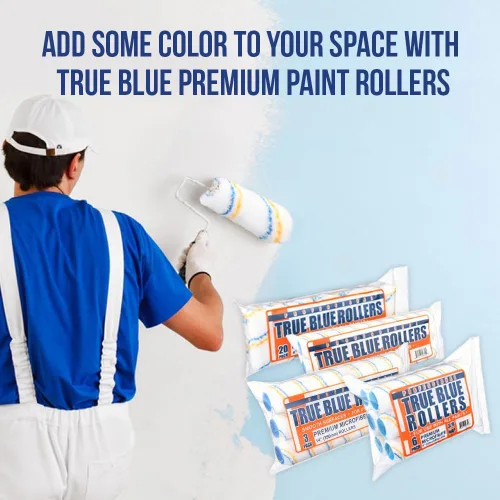 Miniatura 4 de Fundas para rodillos de pintura profesionales True Blue de 18 pulgadas, 18 pulgadas, mejores para todos los tipos de superficies de pintura, paquete