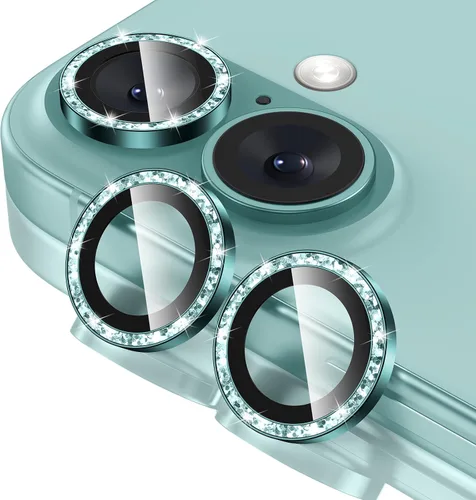 Miniatura 38 de Tensea Protector de Lente de Cámara para iPhone 13 mini/iPhone 13, Cubierta de Cámara de Vidrio Templado 9H Protector de Pantalla Anillo Individual