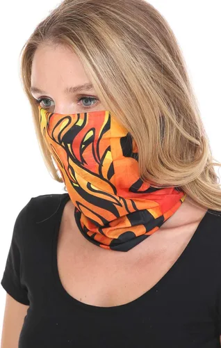 Miniatura 4 de Triple9 - Pasamontañas antipolvo Paquete de 6 polainas para cuello para hombres y mujeres Máscara facial bandana (rojo, azul), Rojo, Azul