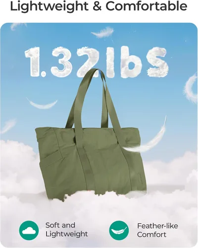 Miniatura 81 de BAGSMART Bolsa de mano para mujer con cremallera, bolsa de gimnasio con compartimentos, bolsa de trabajo para enfermera, baile, bolsa de yoga