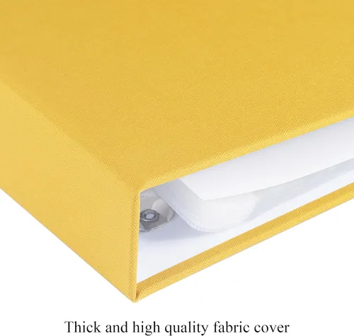 Miniatura 2 de 1DOT2 12x12 Pulgadas Gran álbum de recortes DIY de 3 anillas, álbum de fotos, diario con 30 fundas de plástico, 60 páginas y cubierta de tela