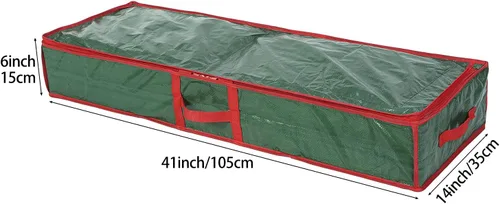Miniatura 5 de Sattiyrch Organizador de papel de regalo debajo de la cama, contenedor de almacenamiento de papel de regalo, capacidad para hasta 20 rollos, 41