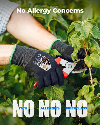 Miniatura 4 de toolant ANSI A4 - Guantes de trabajo resistentes a los cortes sin acero y fibra de vidrio, comodidad ultraligera y ajuste adecuado, para mecánicos