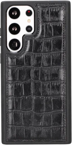 Miniatura 189 de Venito Lucca - Funda de piel compatible con Samsung Galaxy Note 10 (6,3 pulgadas), extra segura, con cubierta trasera acolchada, cocodrilo negro