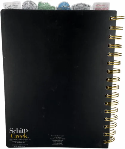 Miniatura 7 de Cuaderno de diario con pestañas Schitt's Creek - Rose Apothecary, encuadernado en espiral, 144 páginas rayadas, 8 x 7 pulgadas
