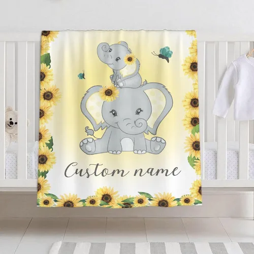 Miniatura 33 de Manta de bebé personalizada para niñas y niños, manta de bebé personalizada con nombre para niños pequeños, niños, ducha, recién nacidos, guardería