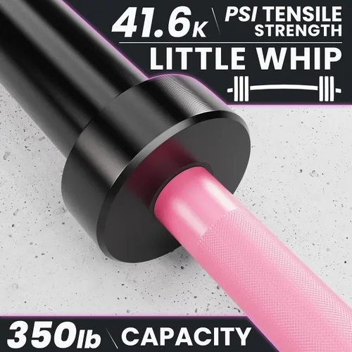 Miniatura 4 de Synergee Barra olímpica de 20 libras y 25 libras, barra de peso olímpica de 2 pulgadas para entrenamiento de fuerza, sentadillas, peso muerto y f)