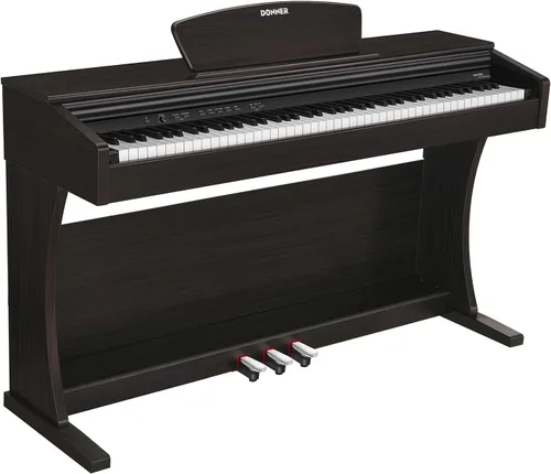 Miniatura 11 de Donner DDP-400 - Piano digital con teclado progresivo ponderado de 88 teclas, teclado de piano vertical premium para profesionales, paquete