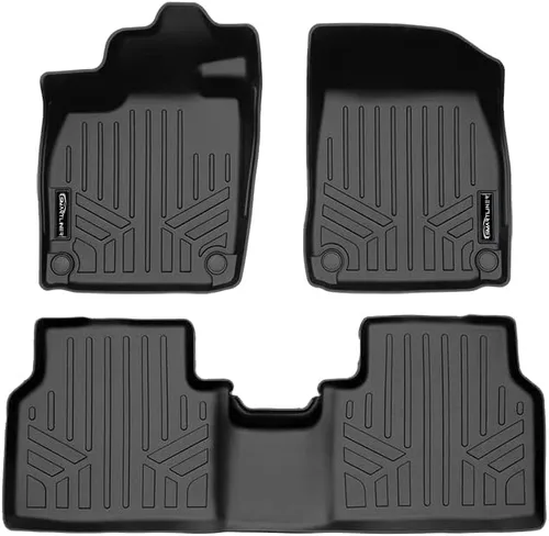 Miniatura 5 de SMARTLINER Juego de 2 filas de alfombrillas para todo tipo de clima, compatible con Volkswagen ID.4 2021-2025