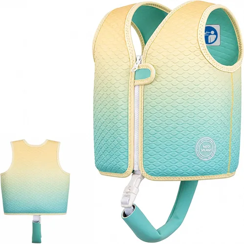 Miniatura 9 de Chaleco de natación para niños de neopreno con correa de seguridad ajustable para edades de 1-3 y 3-6 años KS-PB