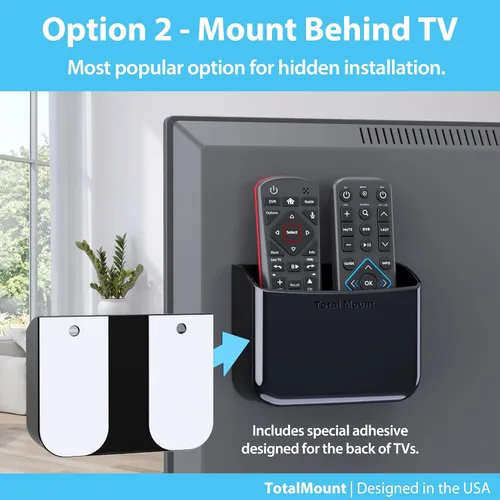 Miniatura 4 de TotalMount Soporte universal para control remoto, se fija a la pared o la parte posterior del televisor, compatible con todos los controles remotos